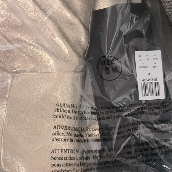 Brian Atwood x Express Metallic Over The Knee Heeled Boots Size 8 - Picture 6 of 6